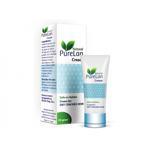 PURELAN CREAM FOR DRY CRACKED SKIN ( STEARIC ACID + LANOLIN + WHEAT GERM OIL + JOJOBA OIL + B.H.T. + MENTHOL + PANTHENOL + GLYCERIN + ALLANTOIN + VITAMIN E ) 30 GM TUBE